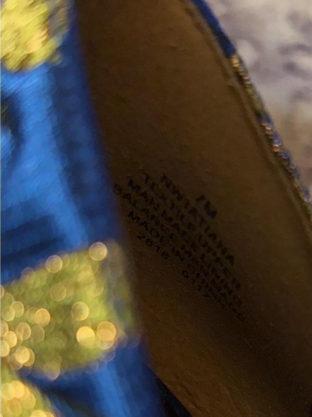 Nine West Royal Blue and Gold Embroidered Pointed Toe Pumps size 7 - Picture 5 of 7